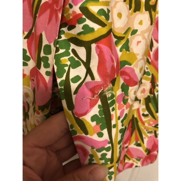 Women's Vintage Night Gown Robe House Duster Handmade Floral Button Up - Picture 4 of 12